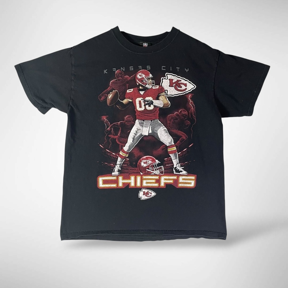 Patrick Mahomes‎ 15 Kansas City Chiefs T Shirt Mens L NFL Team Apparel Black